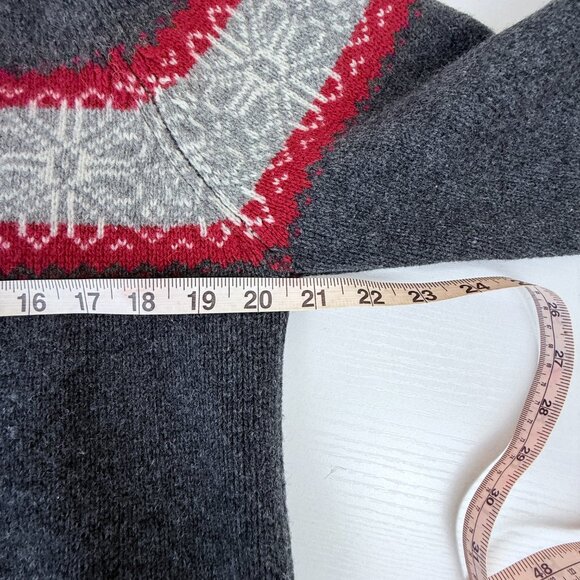 Woolrich Lambswool Fair Isle ¼-Zip Women's Sweater L - Picture 5 of 7